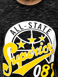 Мъжка тениска черен OZONEE JS/KS2043