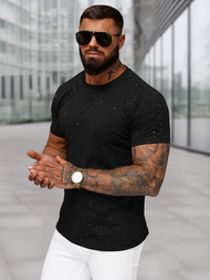 Мъжка тениска черен OZONEE O/QQ1388