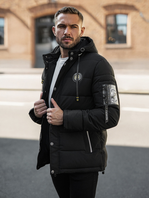 Мъжко яке черни OZONEE JS/57M7503/392Z