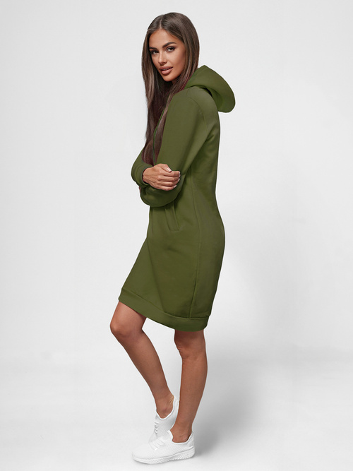 Дамски суичър каки OZONEE JS/YS10005/29Z