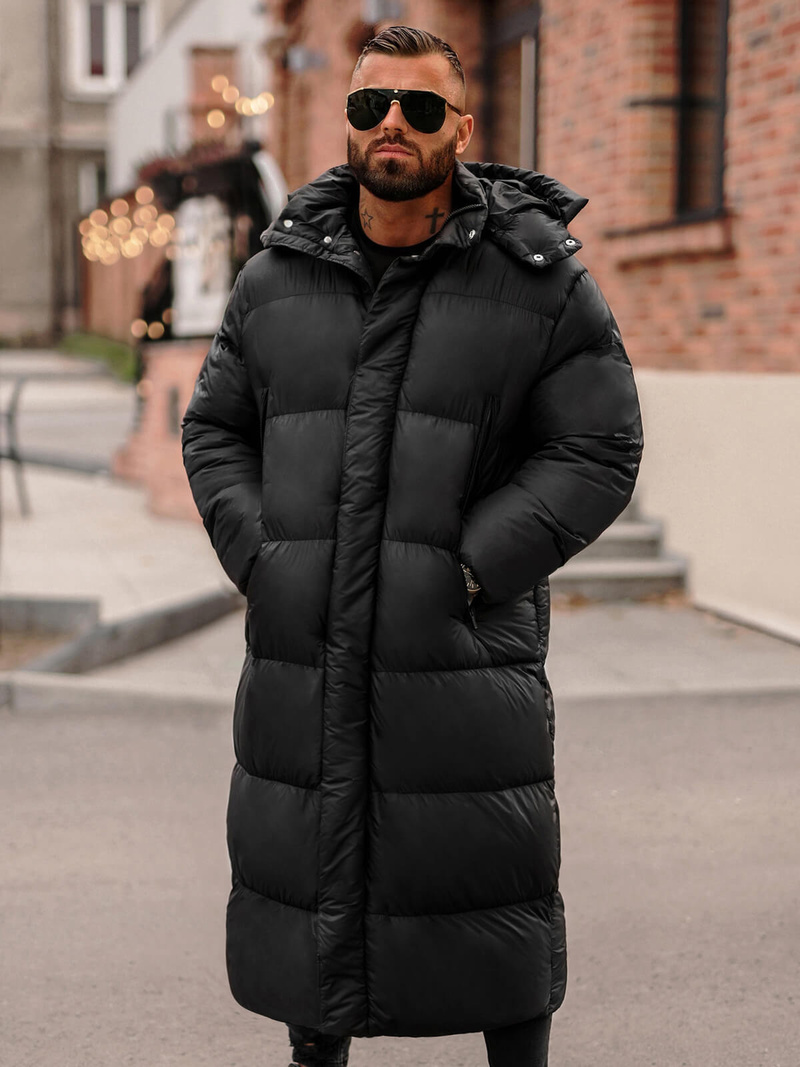 Мъжко яке черно OZONEE O/M3202Z