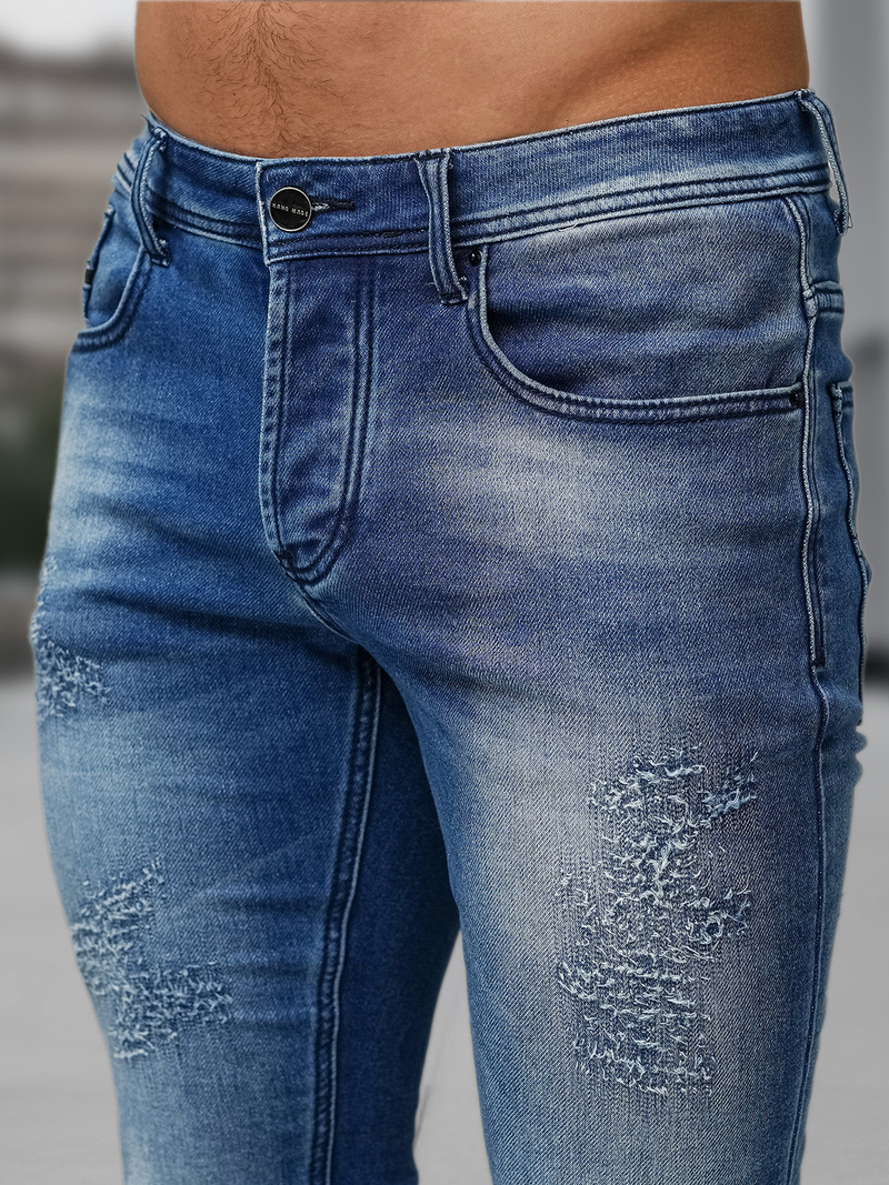 Мъжки дънки тъмносиньо OZONEE NB/MP0009BS