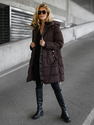 Дамско яке шоколад OZONEE JS/16M9302/158