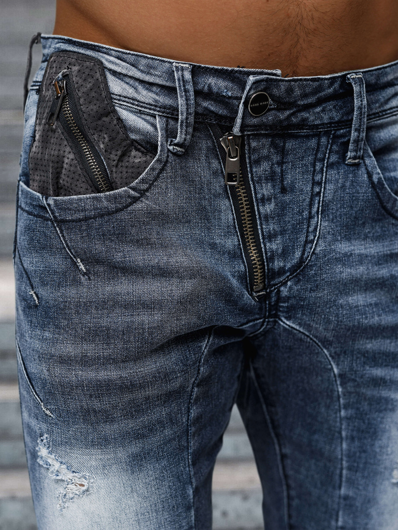 Мъжки дънки синьо OZONEE NB/MP0045B