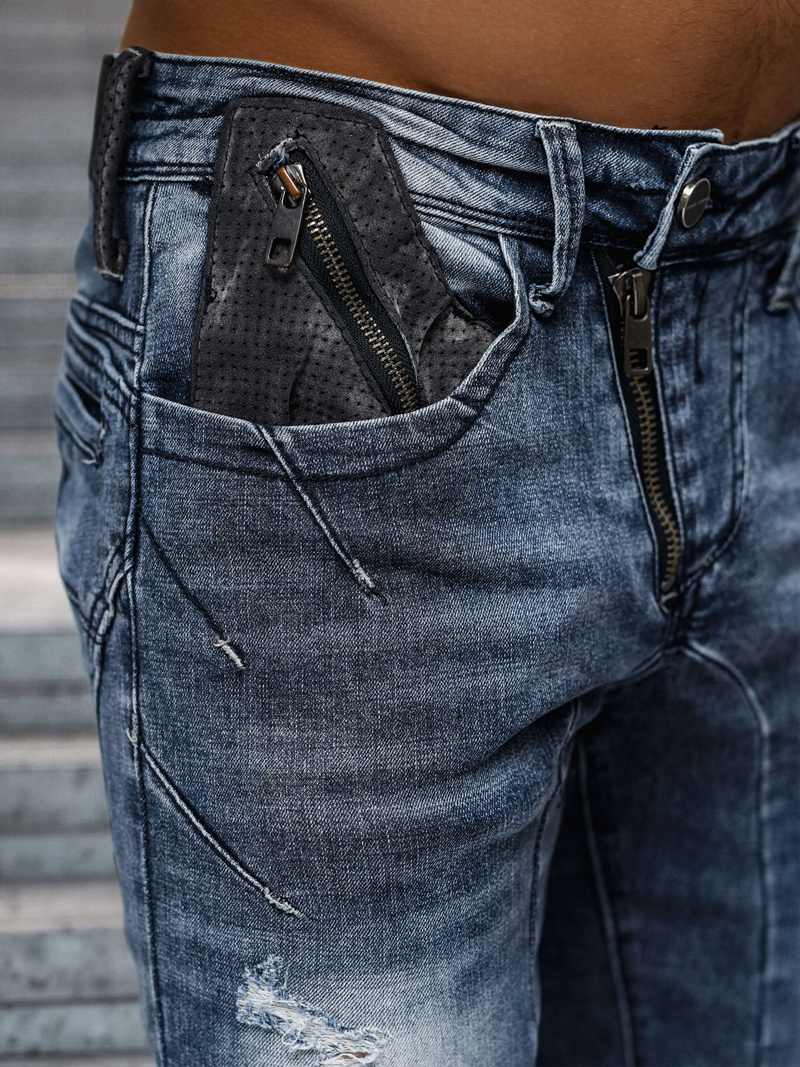 Мъжки дънки синьо OZONEE NB/MP0045B