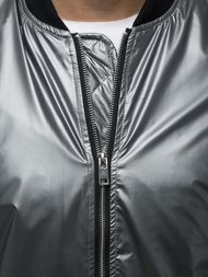 Мъжко яке сребърен OZONEE N/6147