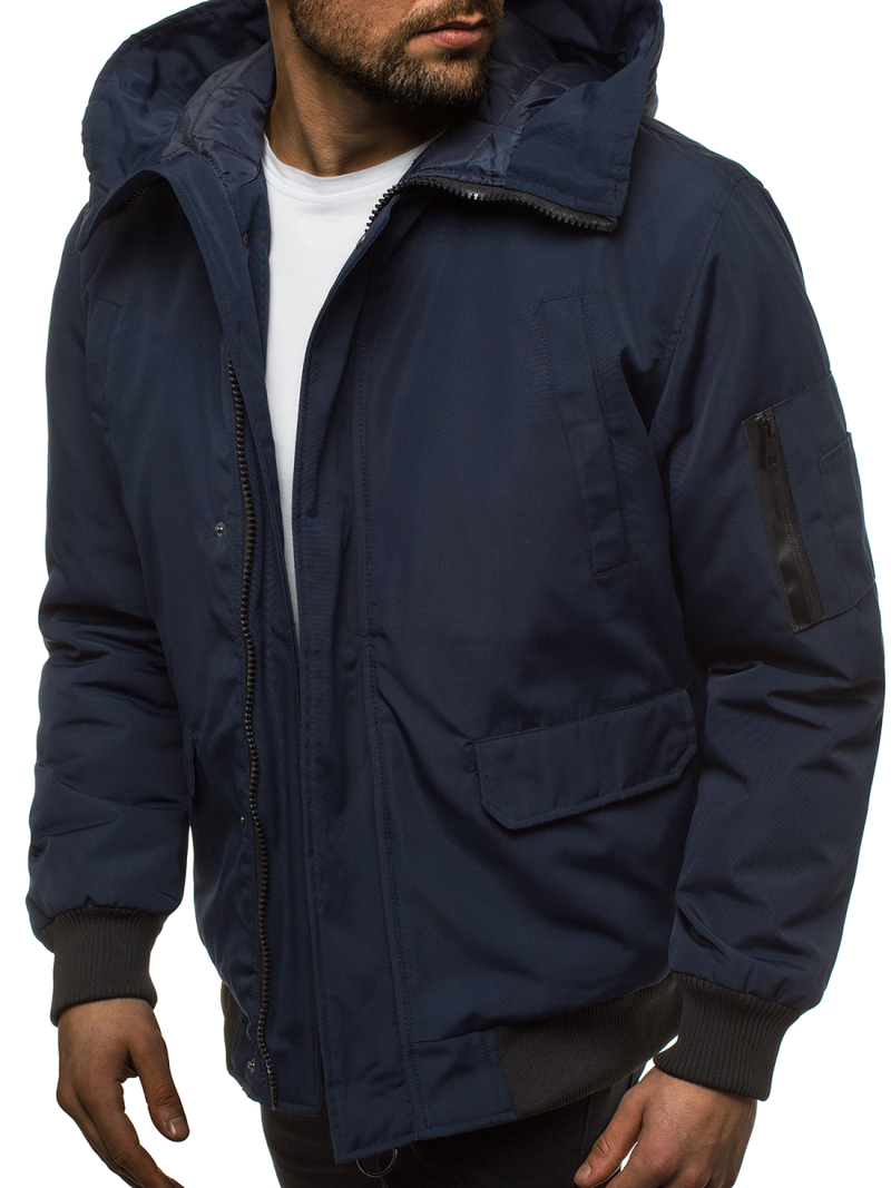 Мъжко яке тъмнсиня OZONEE JS/2019005