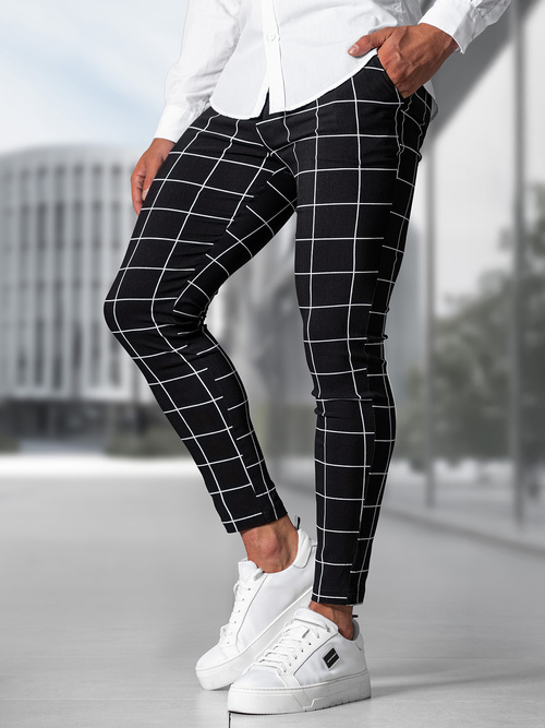 Мъжки панталони черни OZONEE O/P4009Z