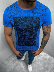 Мъжка тениска синя OZONEE O/1173Z