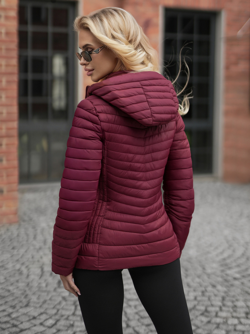 Дамско яке бордо OZONEE JS/11Z8228Z