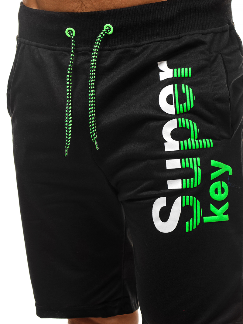 Мъжки панталонки черни OZONEE JS/NP01