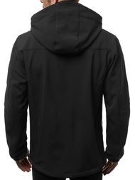 Мъжко яке SOFTSHELL черно и зелена OZONEE GE/12268