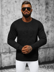 Мъжки суитшърт черен OZONEE NB/MF2010