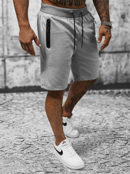 Мъжки панталонки сив OZONEE JS/8K935