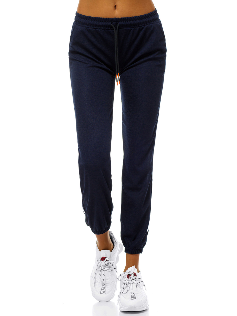 Дамски долнища на анцуг тъмносиньо OZONEE JS/1020/A4