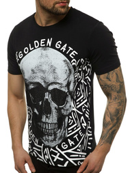 Мъжка тениска черен OZONEE JS/KS7332