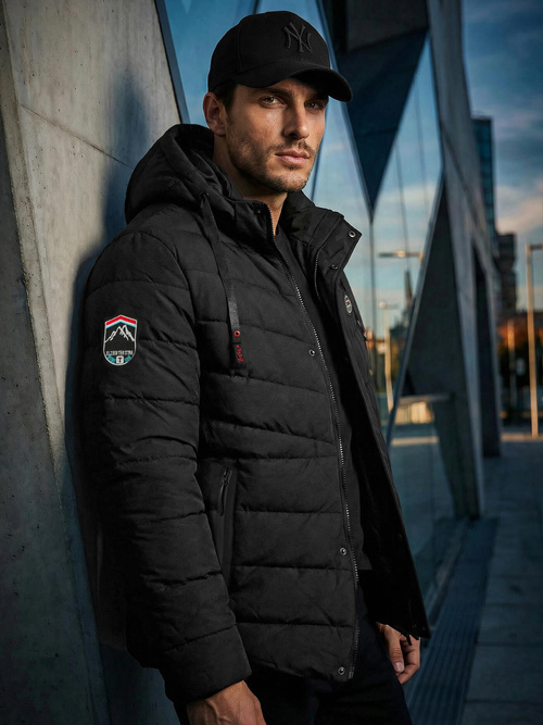 Мъжко яке черни OZONEE JS/31M5081/392