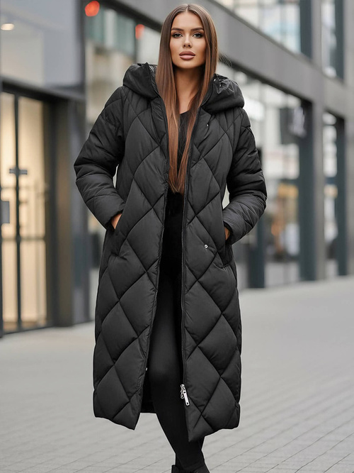 Дамско яке черно OZONEE JS/5M3173/392Z