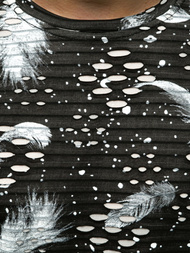 Мъжка тениска черен OZONEE JS/KS2111