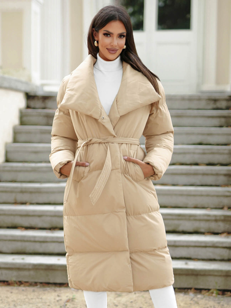 Дамско яке бежова OZONEE JS/M737/62Z