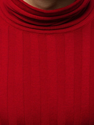 Мъжки пуловер бордо OZONEE L/2294Z