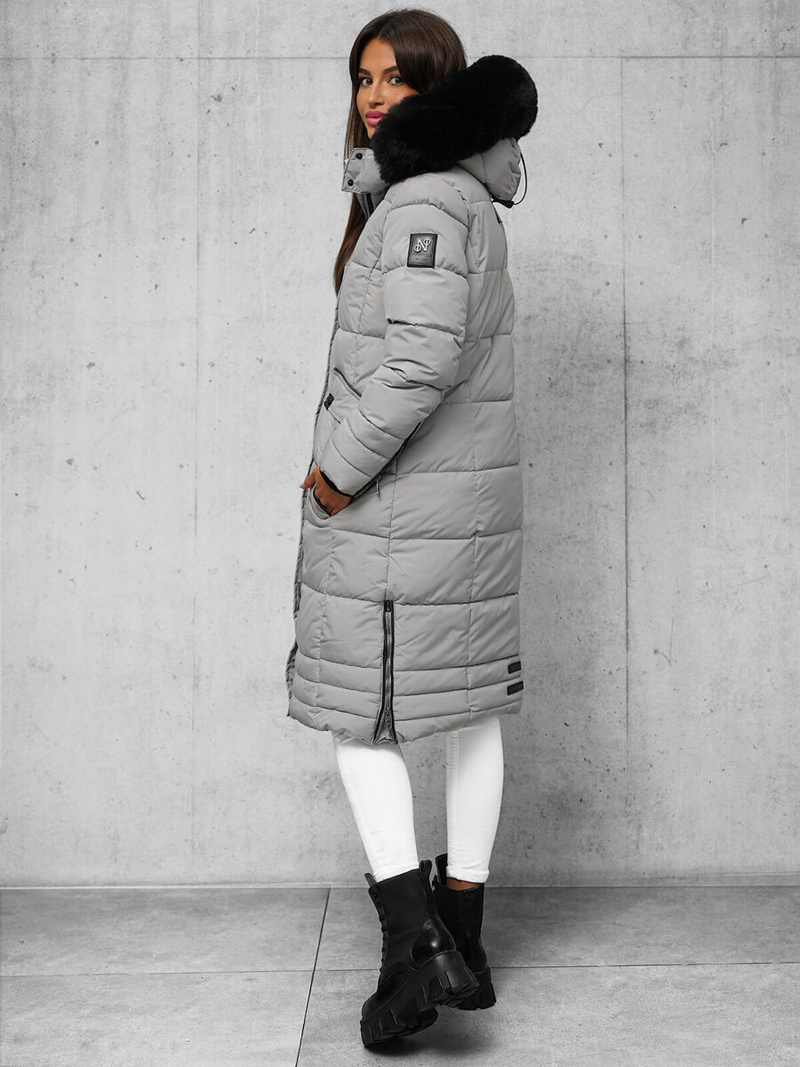 Дамско яке сива OZONEE O/W377