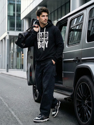 Мъжки суитшърт черно OZONEE JS/65B3909/3Z