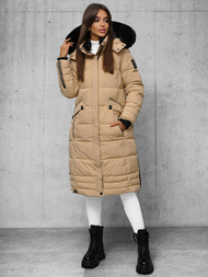 Дамско яке бежова OZONEE O/W377