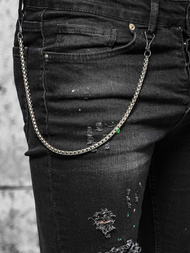 Мъжки дънки черни OZONEE O/MB460