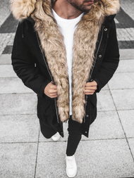 Мъжко яке черно OZONEE O/5578Z