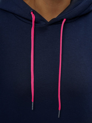 Дамски суитчър с качулка тъмнсиня OZONEE JS/B26031Z