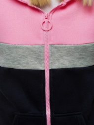 Дамски суичър розов OZONEE JS/KSW3009