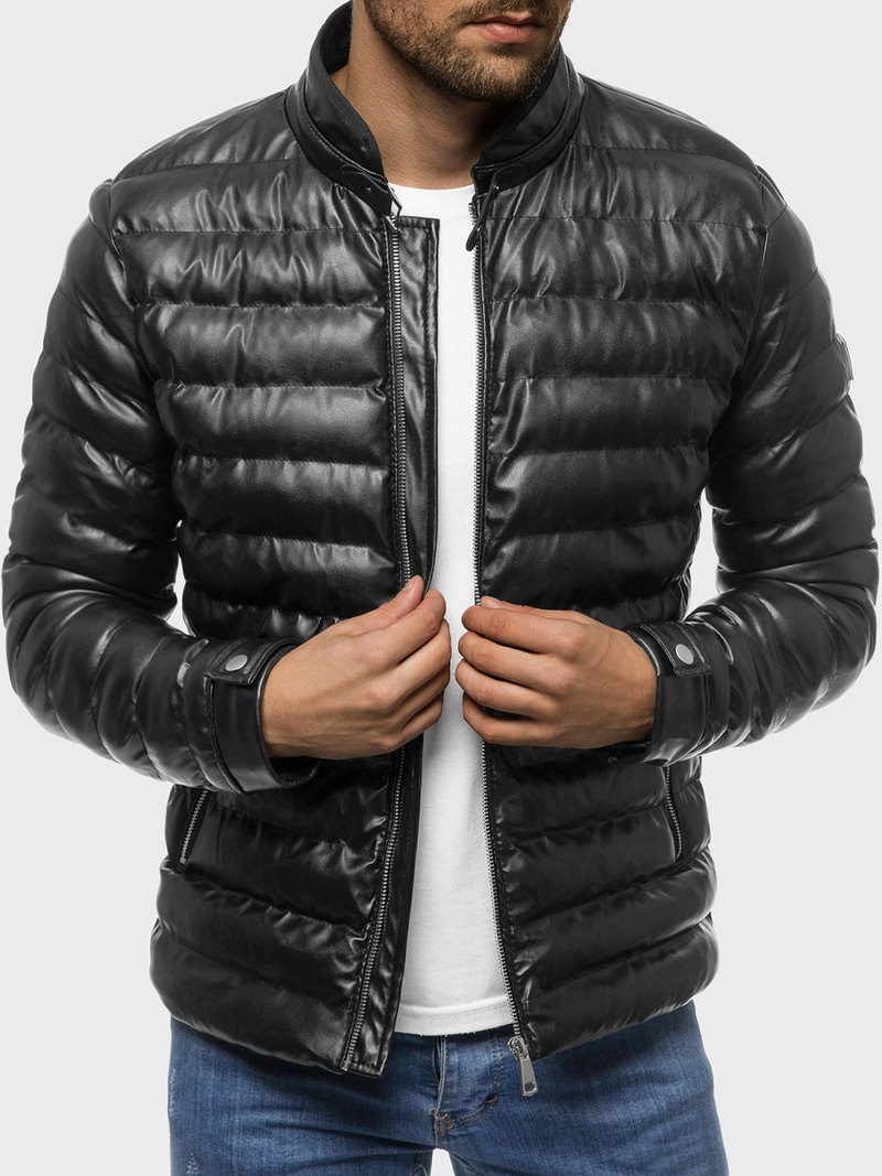 Мъжко яке черно OZONEE O/9025