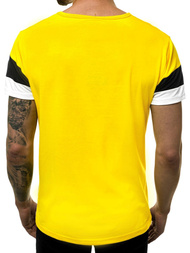 Мъжка тениска жълта OZONEE JS/KS1974