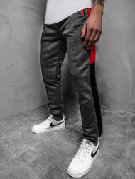 Мъжко долнище на анцуг графитно OZONEE JS/JZ11027Z