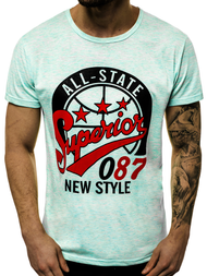 Мъжка тениска ментова OZONEE JS/KS2043