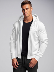 Мъжки суитшърт бял OZONEE JS/2008