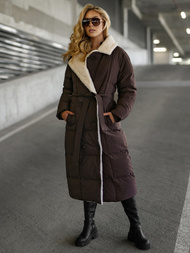 Дамско яке шоколад OZONEE JS/16M9168/158