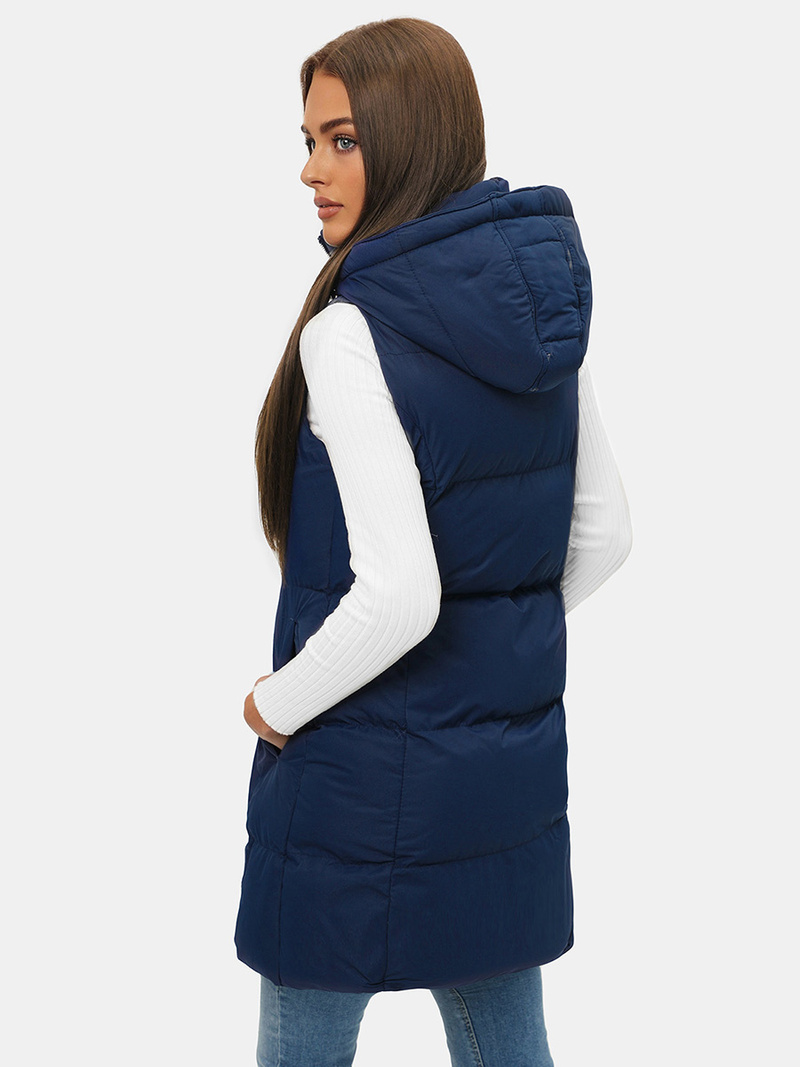 Дамска жилетка тъмнсиня OZONEE JS/M721/215