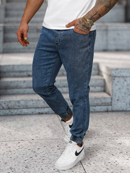 Мъжки дънки jogger синьо OZONEE NB/MP0272BS