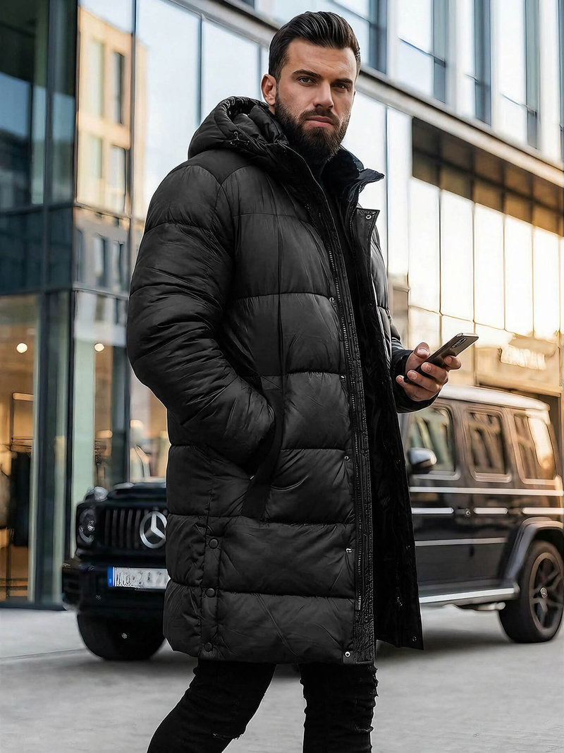 Мъжко яке черно OZONEE O/M800Z