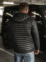 Мъжко яке черна OZONEE JS/16M9328/392BZ