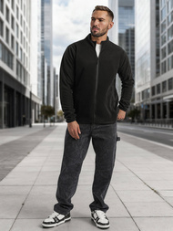 Мъжки суитшърт черен OZONEE JS/HH016/3