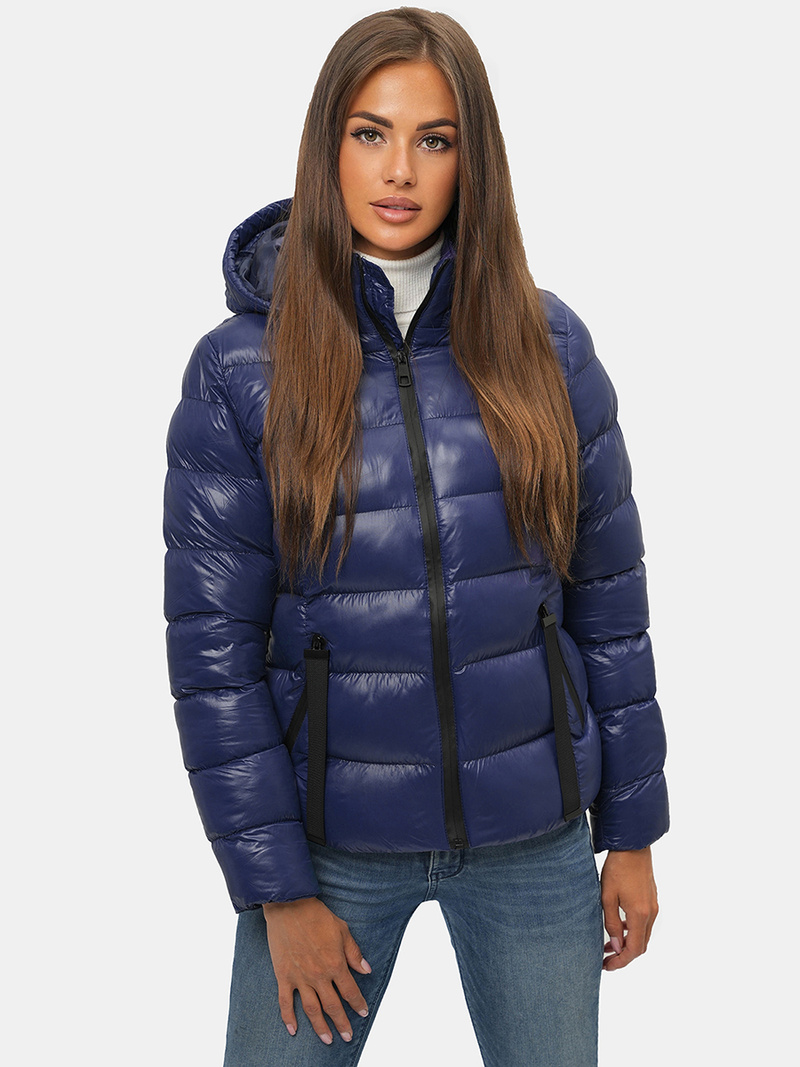 Дамско яке синя OZONEE JS/M782/215