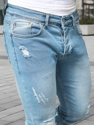 Мъжки дънки светлосиньо OZONEE DO/2860