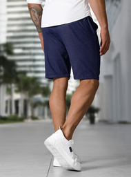 Мъжки къси панталони тъмносиньо OZONEE TMK/DC809/3Z