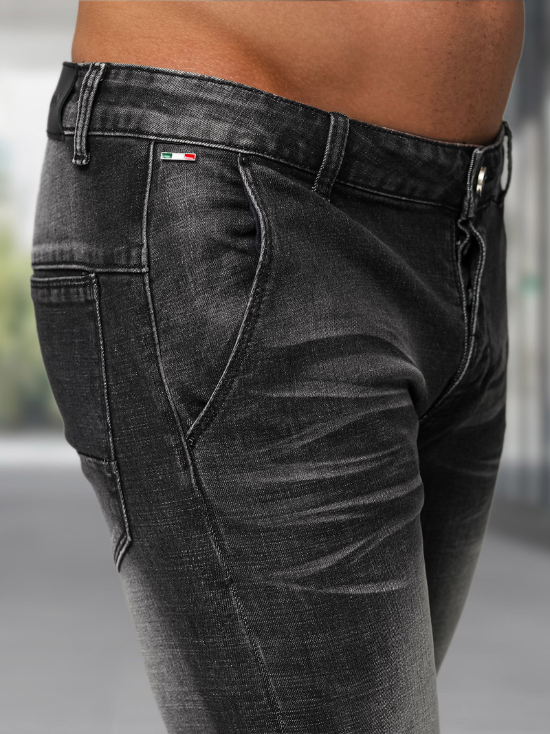 Мъжки дънки черни OZONEE NB/MP0091N