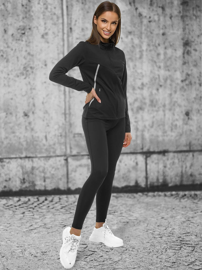 Дамско яке черна OZONEE JS/M20320