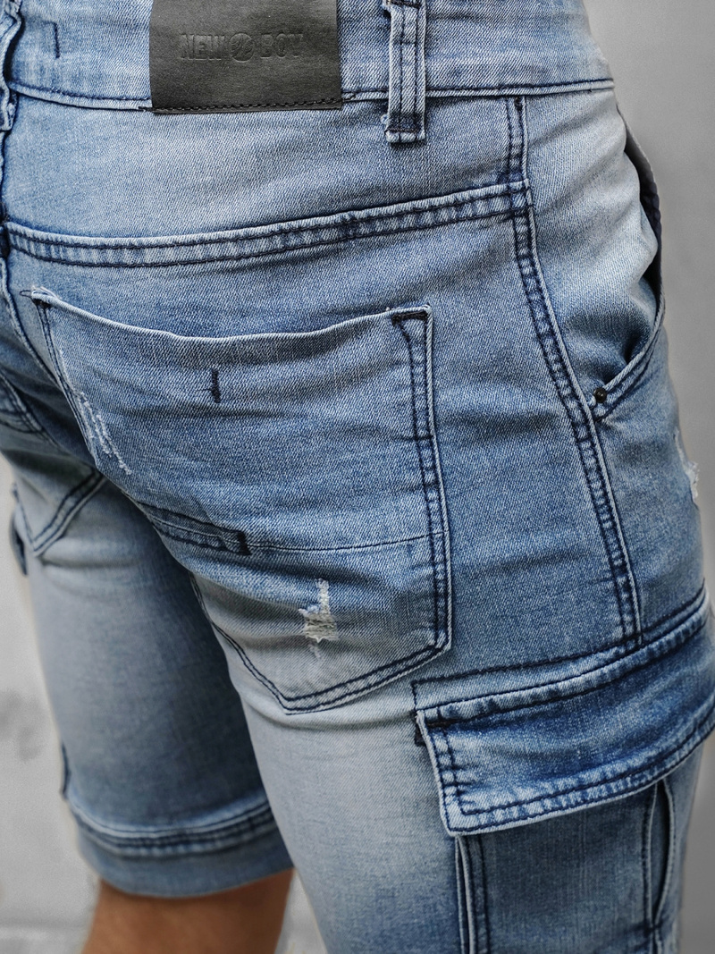 Mъжки шорти светло синьо OZONEE NB/MP0039BC