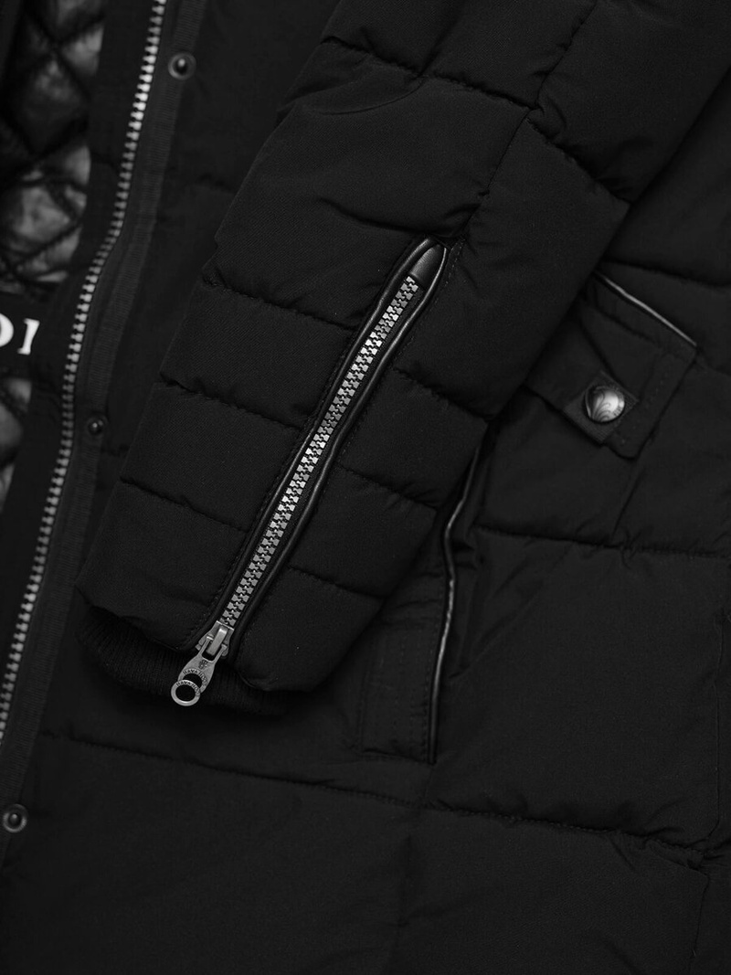 Дамско яке черно OZONEE O/W377Z